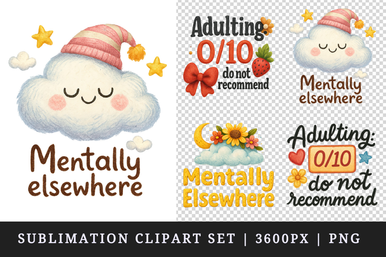 Funny Quotes clipart printable sublimation design png