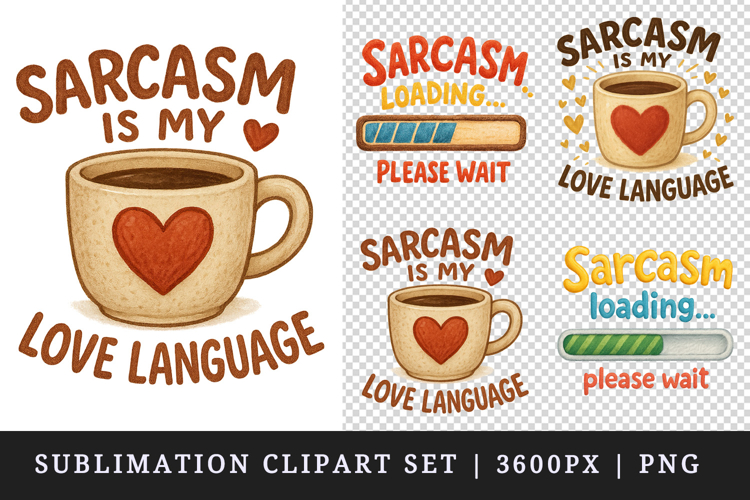 Funny Quotes clipart printable sublimation design png