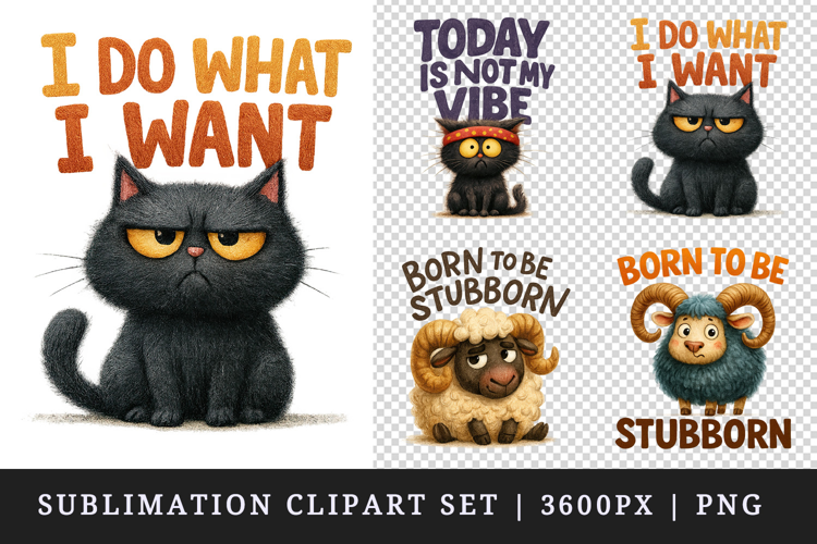 Funny Quotes clipart printable sublimation design png
