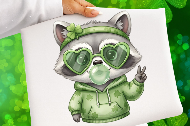 Funny Raccoon St Patrick’s Day Png - St Patrick’s Day
