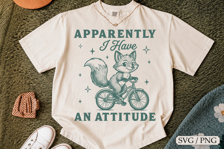 Funny Raccoon SVG- Apparently I Have An Attitude
