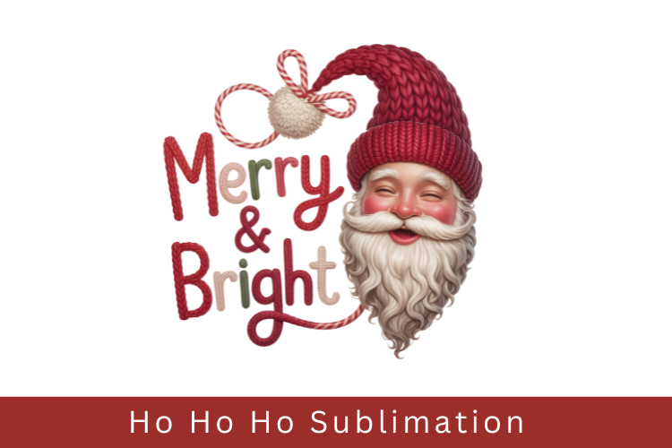 Cute Santa Claus Sublimation Design