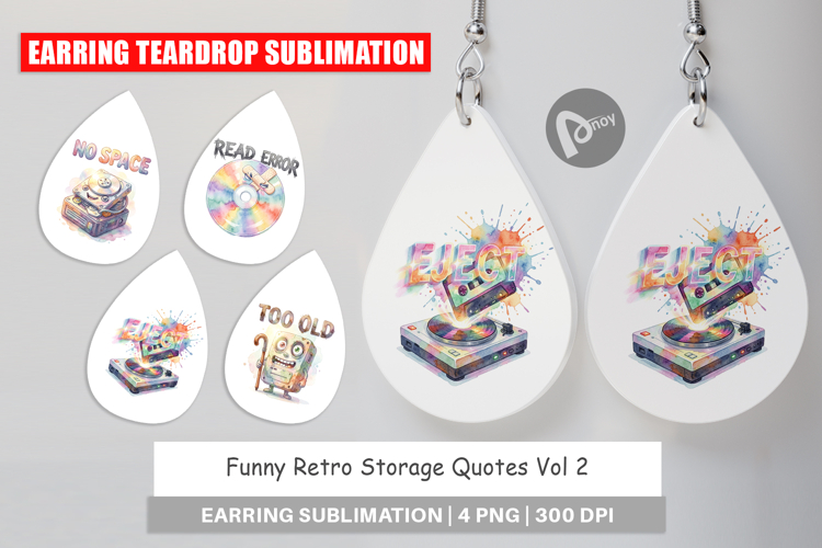 Funny Retro Storage Earring