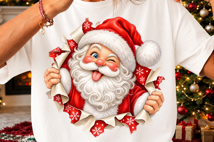 Funny Santa Claus Christmas PNG