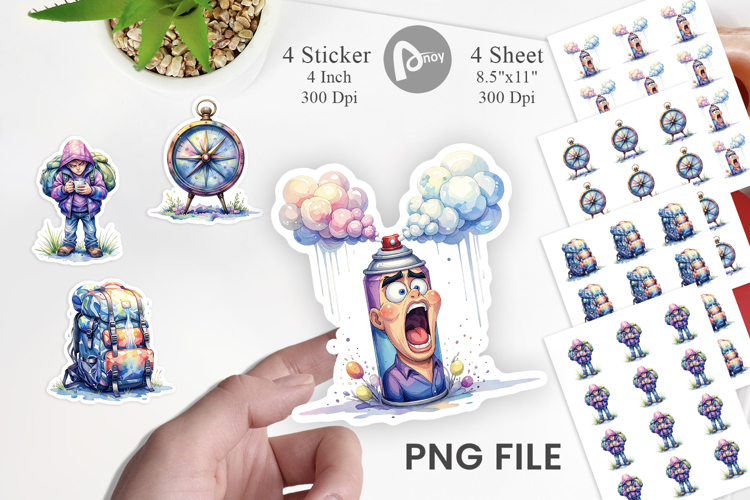 Sarcastic Camping Gear Sticker