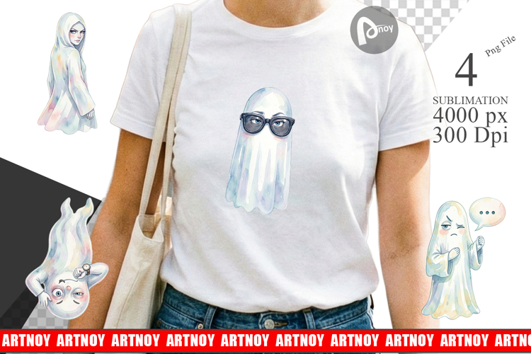 Funny Sarcastic Mood Ghost Sublimation