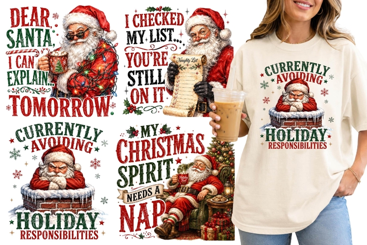 Funny Sarcastic Santa Claus Quotes Png, Sarcasm Christmas