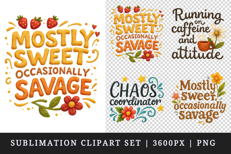 Funny Sassy Quote clipart printable sublimation design png