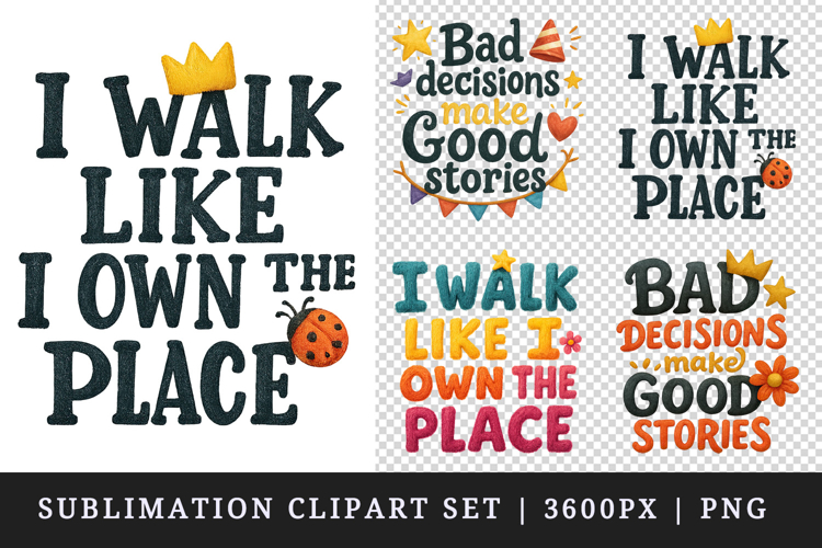 Funny Sassy Quote clipart printable sublimation design png