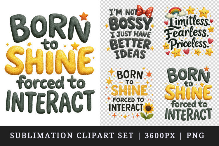 Funny Sassy Quote clipart printable sublimation design png