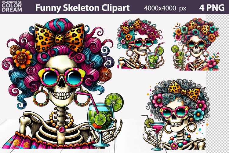 Funny Skeleton Clipart | Skeleton Mom Sublimation