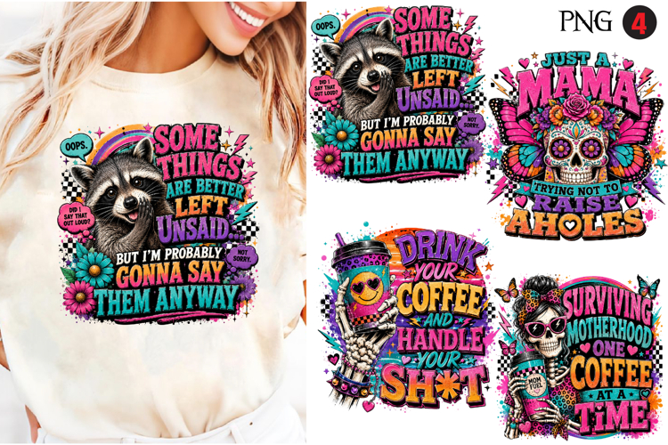 Funny Skeletons Sarcastic Adult humor Retro PNG Sublimation