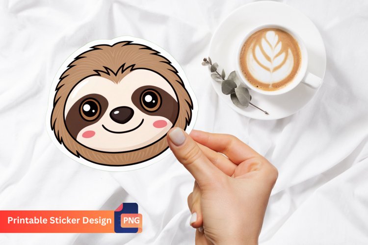 Cute Sloth Clipart Image 4