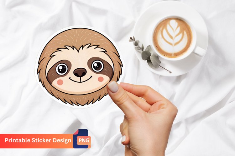 Cute Sloth Clipart Image 5