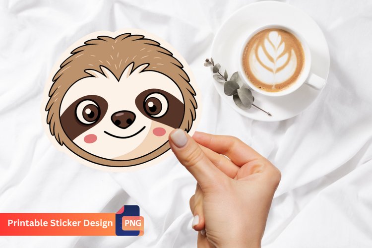 Cute Sloth Clipart Image 6