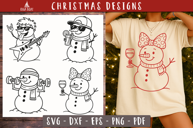 Christmas Clipart Black and White