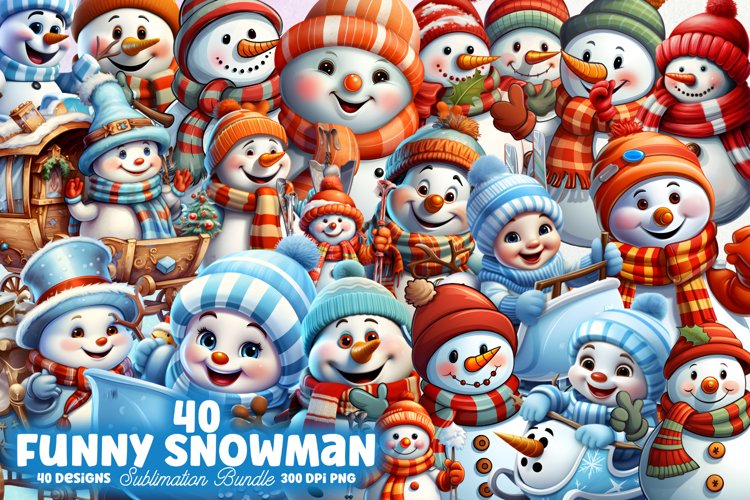 Christmas Snowman Clipart