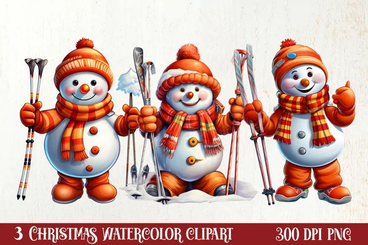 Funny Snowman Sublimation Clipart, Christmas PNG