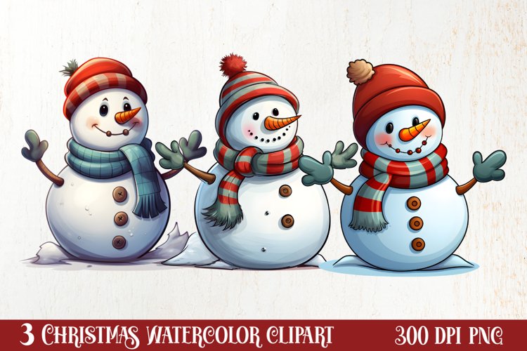 Christmas Snowman Clipart Image 18