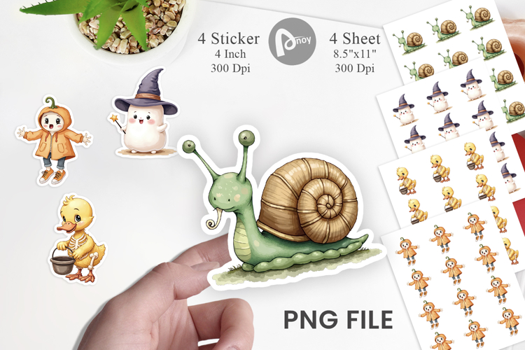 Funny Spooky Faces Sticker