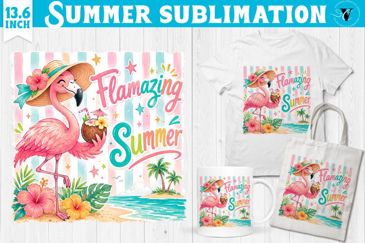 Summer beach sublimation | Funny Flamazing Summer