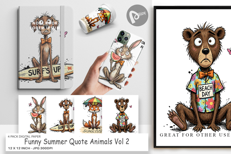 Summer Digital Paper Image 6