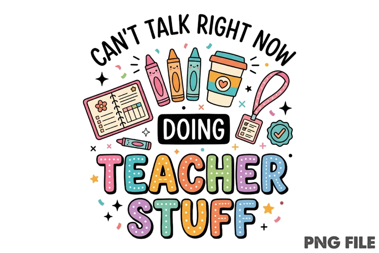Funny Teacher Sublimation Design