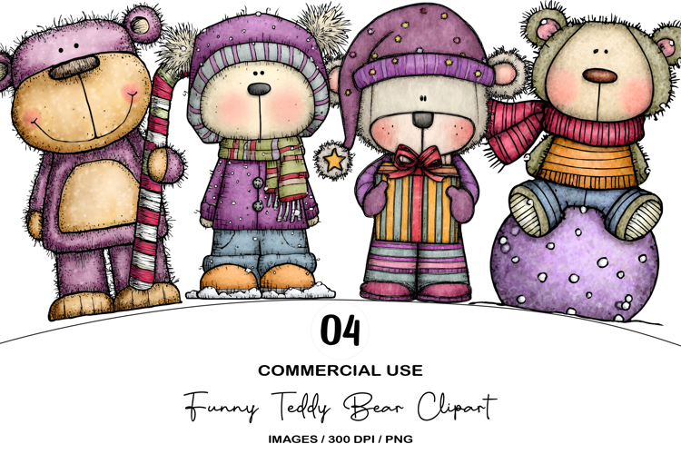 Funny Teddy Bear Clipart