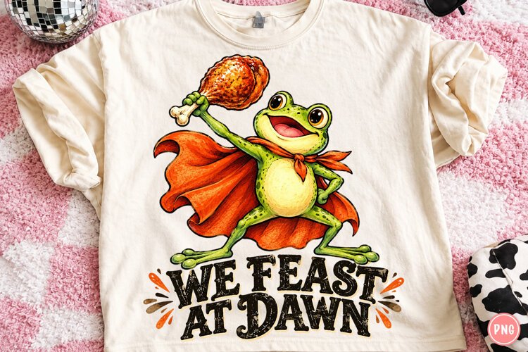 Funny Thanksgiving Frog Turkey PNG example image 1