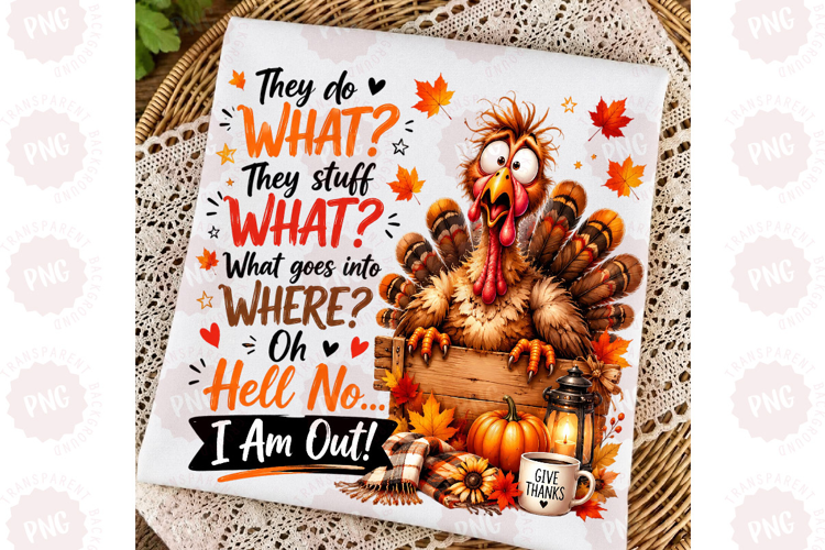 Funny Thanksgiving Turkey PNG