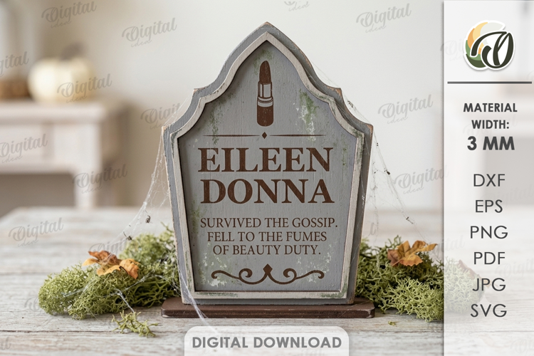Funny Tombstone Stand Laser Cut. Halloween SVG