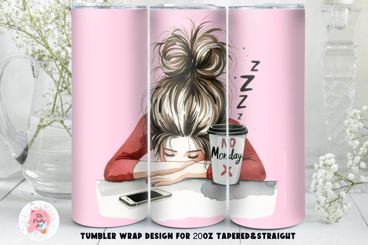 Funny Girl Tumbler Wrap, No Mondays Days Tumbler Png