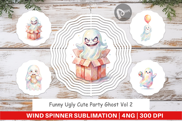 Ugly Cute Party Ghost Wind Spinner