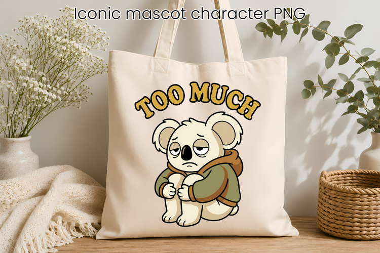 Retro Sarcastic Animal Sublimation Clipart Design