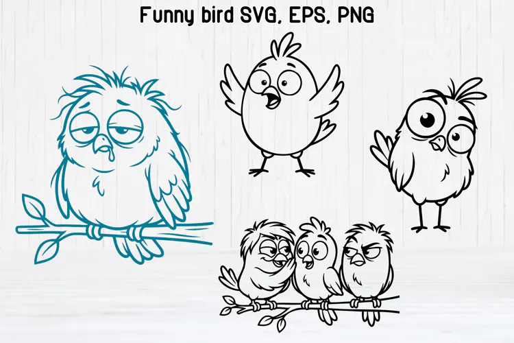 Sarcastic Birds SVG Designs