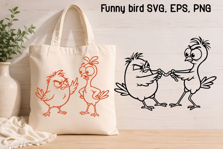 Quirky Bird SVG Designs example image 1