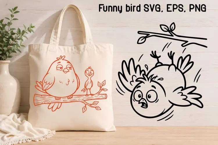 Cute Bird SVG | Funny Feathered Friends