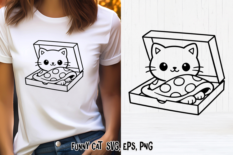 Cat Silhouette Clipart Image 23