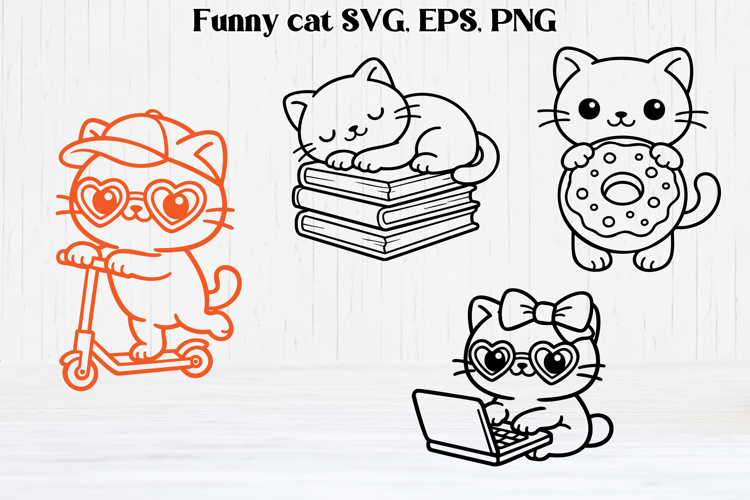 Cat Silhouette Clipart Image 15