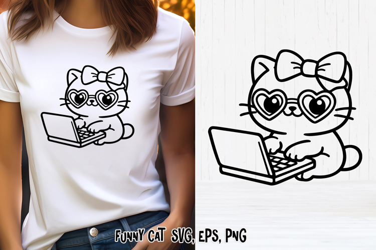 Cat Silhouette Clipart Image 18