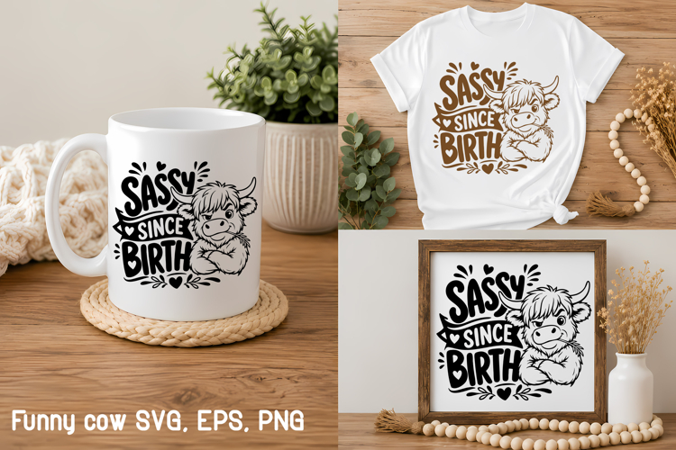 Sarcastic cow SVG | Farm animal SVG