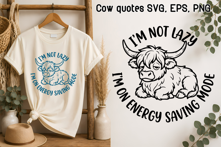 Sarcastic Farmhouse highland cow SVG