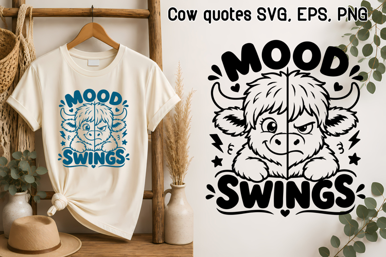 Humor Quotes Farmhouse highland cow SVG