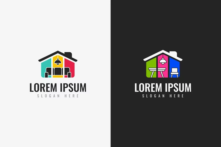 Furniture Colorful and Modern Logo Templates