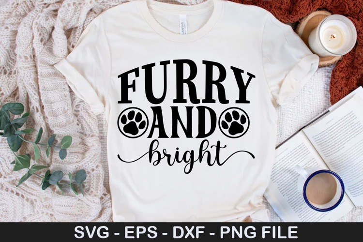 Furry And Bright SVG - Christmas Dog Design