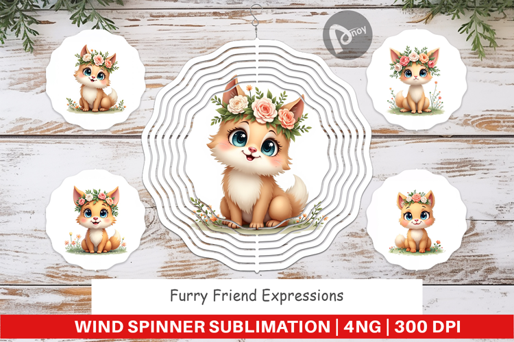 Furry Expressions Wind Spinner