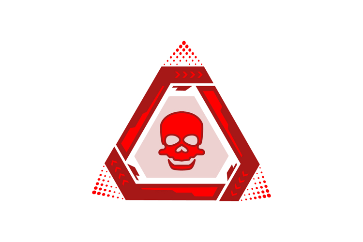 Futuristic alert symbol technology frame interface hud eleme