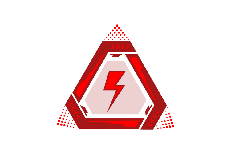 Futuristic alert symbol technology frame interface hud graph