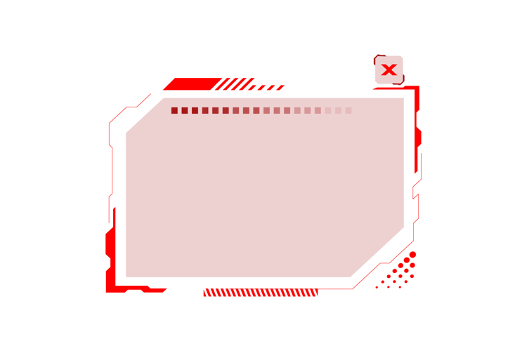 Futuristic frame hud technology cyberpunk element graphic