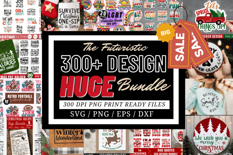 Futuristic Huge SVG PNG EPS DXF Design Bundle